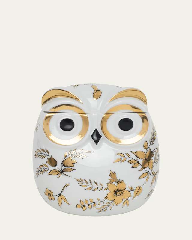 Jar Civetta Fiorata Floral Owl